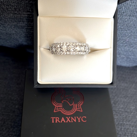 2.83 carat men’s wedding band with the original box velvet bag and appraisal